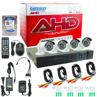 โปรโมชั่น Gateway AHD CCTV ชุดกล้องวงจรปิด 4 กล้อง HD AHD KIT 1.3 Mp J-860 (White) Free HDD 1 TB รีวิว