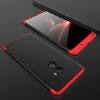 GKK Xiaomi Mi Mix 2 PC Three - paragraph Shield 360 Degrees Full Coverage Protective Case Back Cover(Black+Red) - intl
