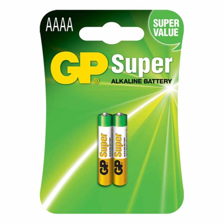 GP ถ่าน AAAA Alkaline Battery 4A,LR8D425,E96 (pack x 2) | Lazada.co.th