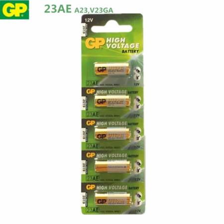 GP Battery ถ่าน Alkaline Battery 12V. รุ่น GP23AE / A23S / A23L / L1028 (1 แพ็ค 5 ก้อน)  