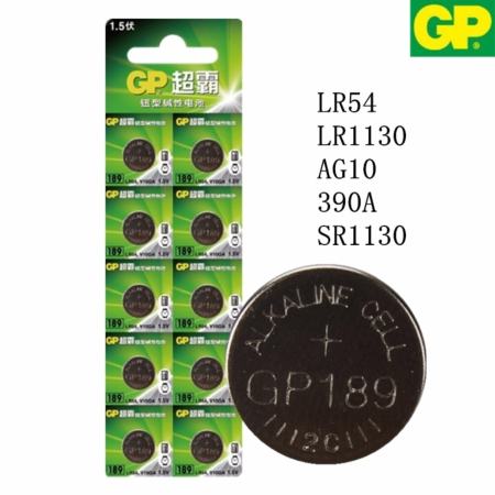 GP ถ่านกระดุม รุ่น LR1130 / LR54 / AG10 / 189 / 390A (2 แพ็ค 20 ก้อน)