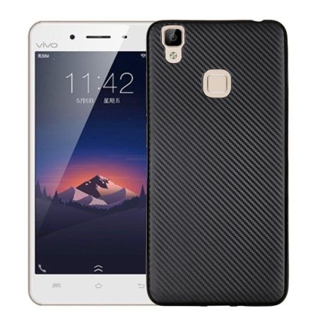 ซิลิโคนป้องกันการกระแทกแบบซิลิโคนทีพียูสำหรับ Vivo V3 ดำ-นานาชาติ