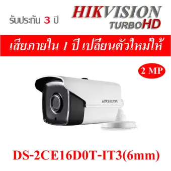 รีวิว Hikvision HDTVI DS-2CE16D0T-IT3 2MP Lens 6 mm พันทิป