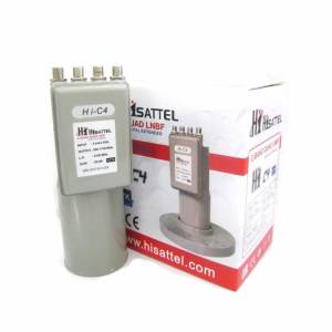 HISATTEL LNB C-Band 4output  ดูดาวเทียม C band 4 จุด แยกอิสระ QUAD รุ่นHI-C4_HD