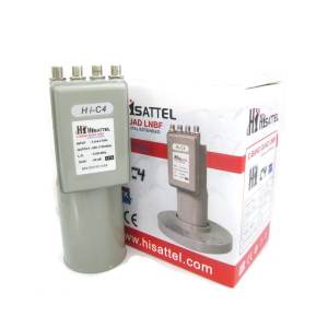 HISATTEL LNB C-Band 4output QUAD รุ่นHI-C4_HD