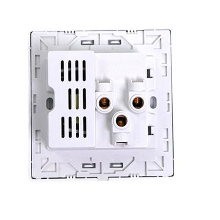 หน้ากากเต้าปลั้กไฟ มี usb 5V2.1A outlet WALL SOCKETติดในผนัง (White)