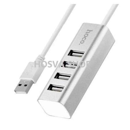 HOCO HB1 4-Ports HUB USB Interface Expansion for Computer / Notebook รุ่น HB-1 (สีเงิน)(Silver)  