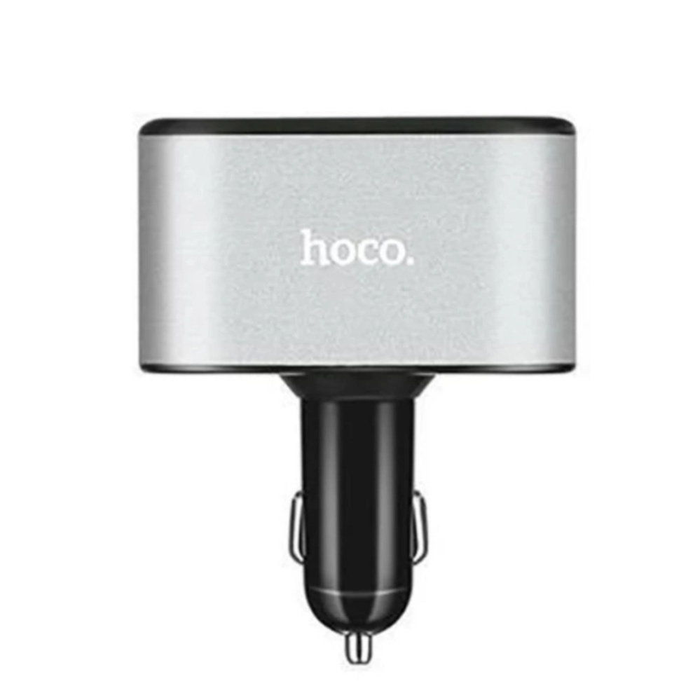 HOCO ช่องเสียบที่ชาร์จแบตในรถยนต์ USB 2.1A 2 Port และช่องจุดบุหรี่ในรถยนต์ 2 ช่อง รุ่น UC206 Plus