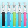 HOT Selfie ไม้สำหรับถ่ายรูป แบบใช้สาย รุ่น monopod selfie (Pink) Free Sports Bag (Black)