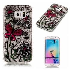 Hot Upscale Butterfly flowers TPU Soft Gasbag Back Case Cover For Samsung Galaxy