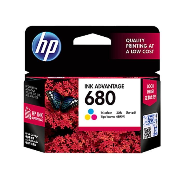HP 680 Tri-Colour (F6V26AA) หมึกแท้ สามสี จำนวน 1 ชิ้น HP 680 Tri-Colour (F6V26AA) หมึกแท้ สามสี จำนวน 1 ชิ้น