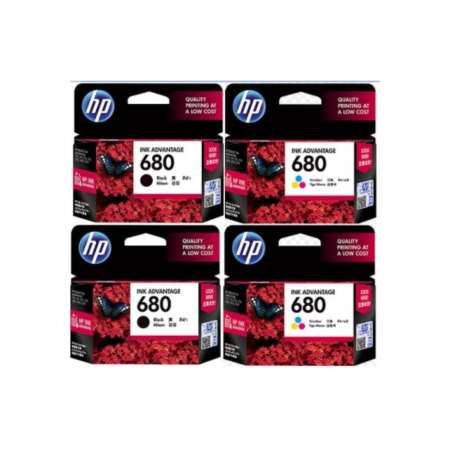 HP INKJET 680 BLACK + HP INKJET 680 TRI-COLOR (2ชุด) HP INKJET 680 BLACK + HP INKJET 680 TRI-COLOR (2ชุด)