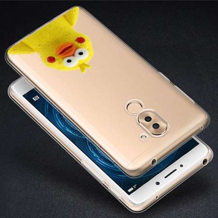 Hug Case TPU เคส huawei GR5 2017 เคสโทรศัพท์พิมพ์ลาย Yellow2 เนื้อบาง 0.3 mm