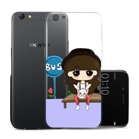 Hug Case TPU เคส Oppo R9s Plus เคสโทรศัพท์พิมพ์ลาย Bus เนื้อบาง 0.3 mm