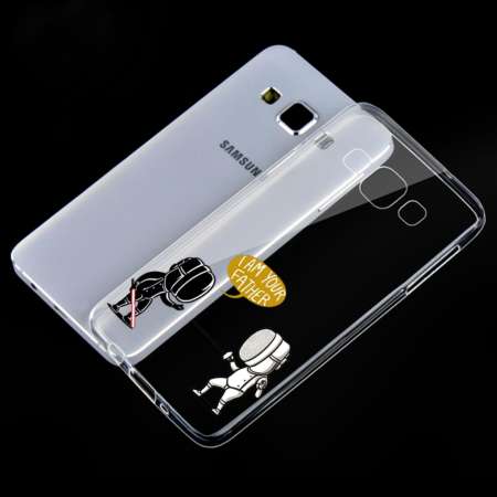 Hug Case TPU เคส Samsung Galaxy A5 2015 เคสโทรศัพท์พิมพ์ลาย 1152 เนื้อบาง 0.3 mm