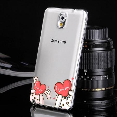 Hug Case TPU เคส Samsung Galaxy Note 3 เคสโทรศัพท์พิมพ์ลาย 913 เนื้อบาง 0.3 mm