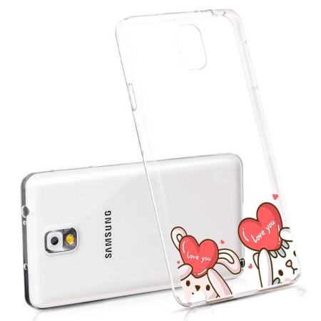 Hug Case TPU เคส Samsung Galaxy Note 3 เคสโทรศัพท์พิมพ์ลาย 913 เนื้อบาง 0.3 mm
