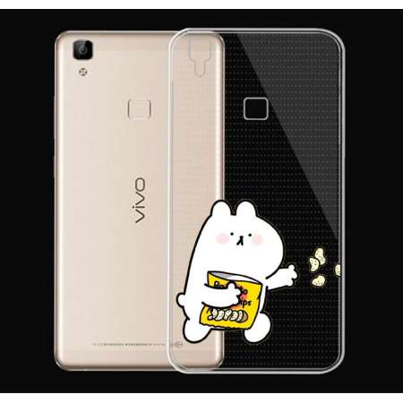 Hug Case TPU เคส VIVO V3 Max เคสโทรศัพท์พิมพ์ลาย 918 เนื้อบาง 0.3 mm