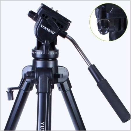 YUNTENG ขาตั้งกล้อง รุ่น Yunteng VCT-880 (สีดำ)  แถมตัวจับมือถือ มูลค่า 129 บาท 1 อัน 