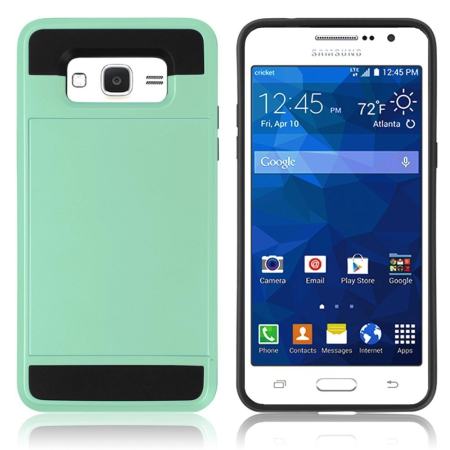 ไฮบริดคู่ชั้นกันชนกันกระแทกพร้อมกระเป๋าใส่การ์ดสำหรับ Samsung Galaxy J2 สำคัญ - นานาชาติ