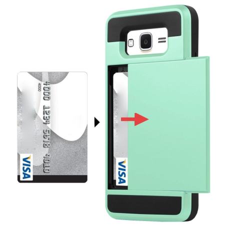 ไฮบริดคู่ชั้นกันชนกันกระแทกพร้อมกระเป๋าใส่การ์ดสำหรับ Samsung Galaxy J2 สำคัญ - นานาชาติ