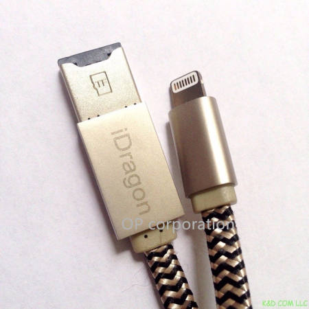 iDrive  - iDragon iUSBPro  Lightning USB Card Reader Cable แฟลชไดร์ฟสำรองข้อมูลสำหรับ iPhone,IPad