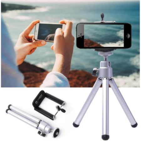 iGo ขาตั้งกล้องสามขา สำหรับ iPhone Andriod Phone Smartphone (สีเงิน)  