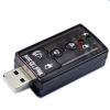 igootech USB 2.0 3D Virtual 7.1 Channel Audio Sound Card Adapter (Black)  