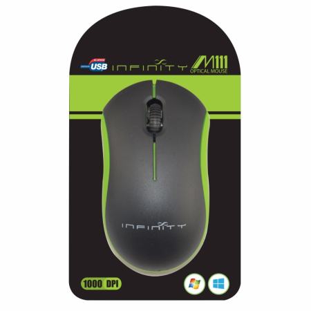 Infinity Optical Mouse M111 (สีเขียว)