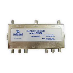 INFOSAT Multi Switch 3x6  เข้า3ออก6 รุ่น INFO 3x6