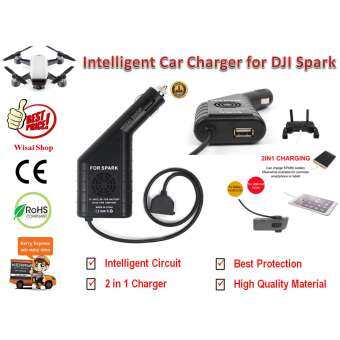 อุปกรณ์ชาร์จแบตเตอรี่ในรถยนต์ Intelligent Battery Car Charger สำหรับ DJI Spark