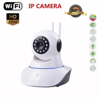 รีวิว IP Camera p2p Cam IP Camera Full HD กล้องวงจรปิดไร้สาย version 2 สองเสาอากาศHD 720P / 960P IR Cut Wi-Fi และ ไมโครโฟน ในตัว (white) ดีไหม
