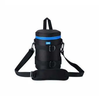 ข้อมูล JJC DLP-5II Updated Version Waterproof Deluxe Lens Pouch Case with Shoulder Strap Inner Dimension 113x 215mm - intl ดีไหม