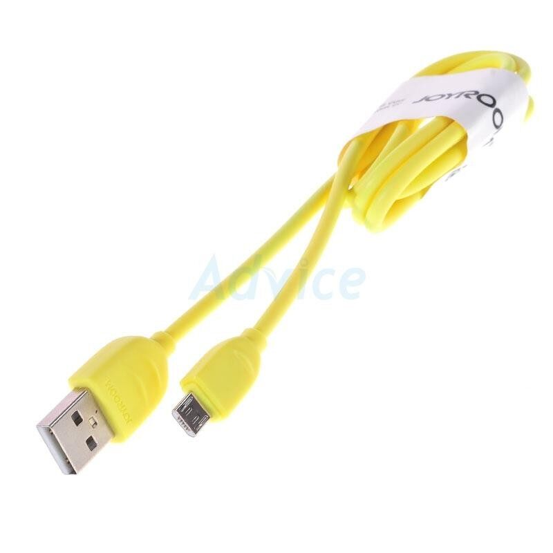 JOYROOM Cable USB To Micro USB (1M,2.4A) สายชาร์จ Yellow