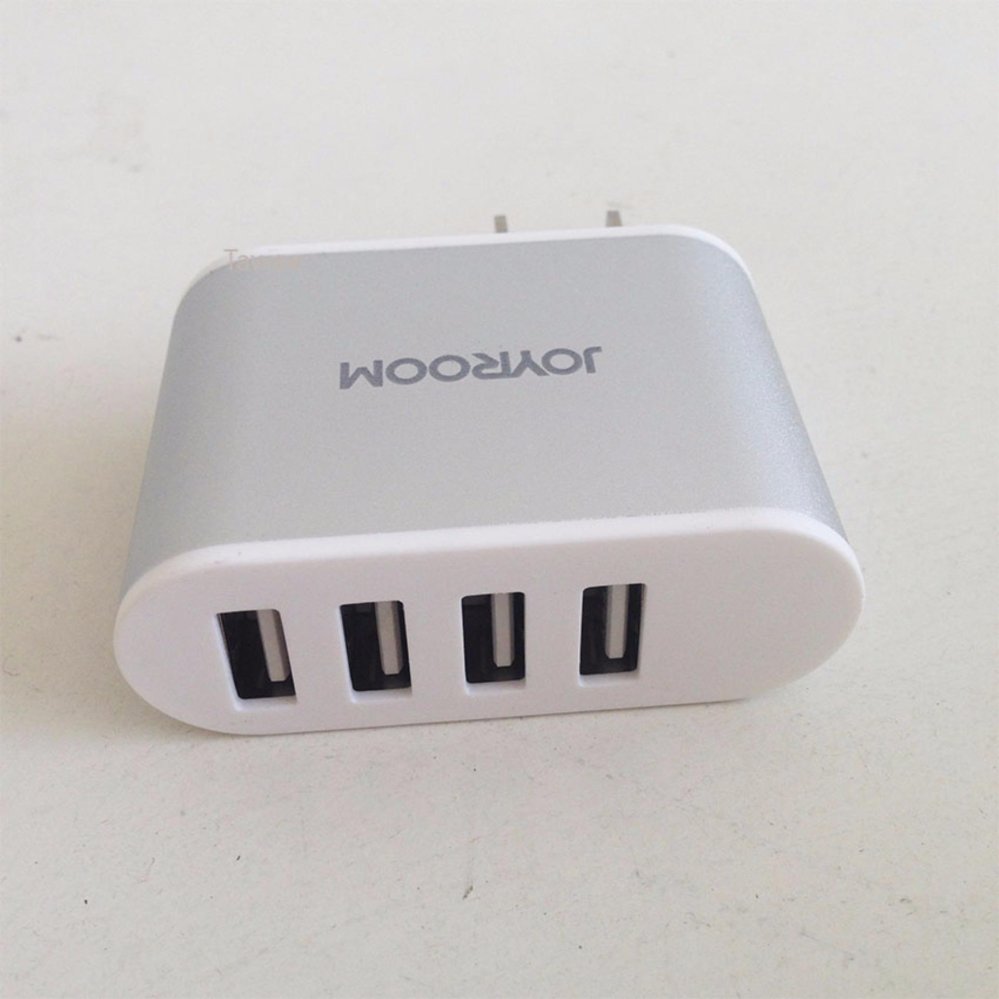 Joyroom Travel Charger USB 4port 4.2a Output อแดปเตอร์ชาร์ต ยูเอส บี 4ช่อง รุ่นL-M403 (สีเงิน)Silver