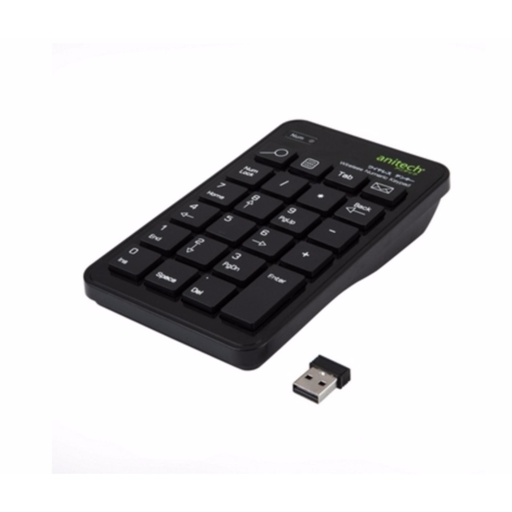 คีย์บอร์ดตัวเลข KEYBOARD Anitech N181 2.4Ghz. Wireless Keypad 19Keys and 4Hotkeys