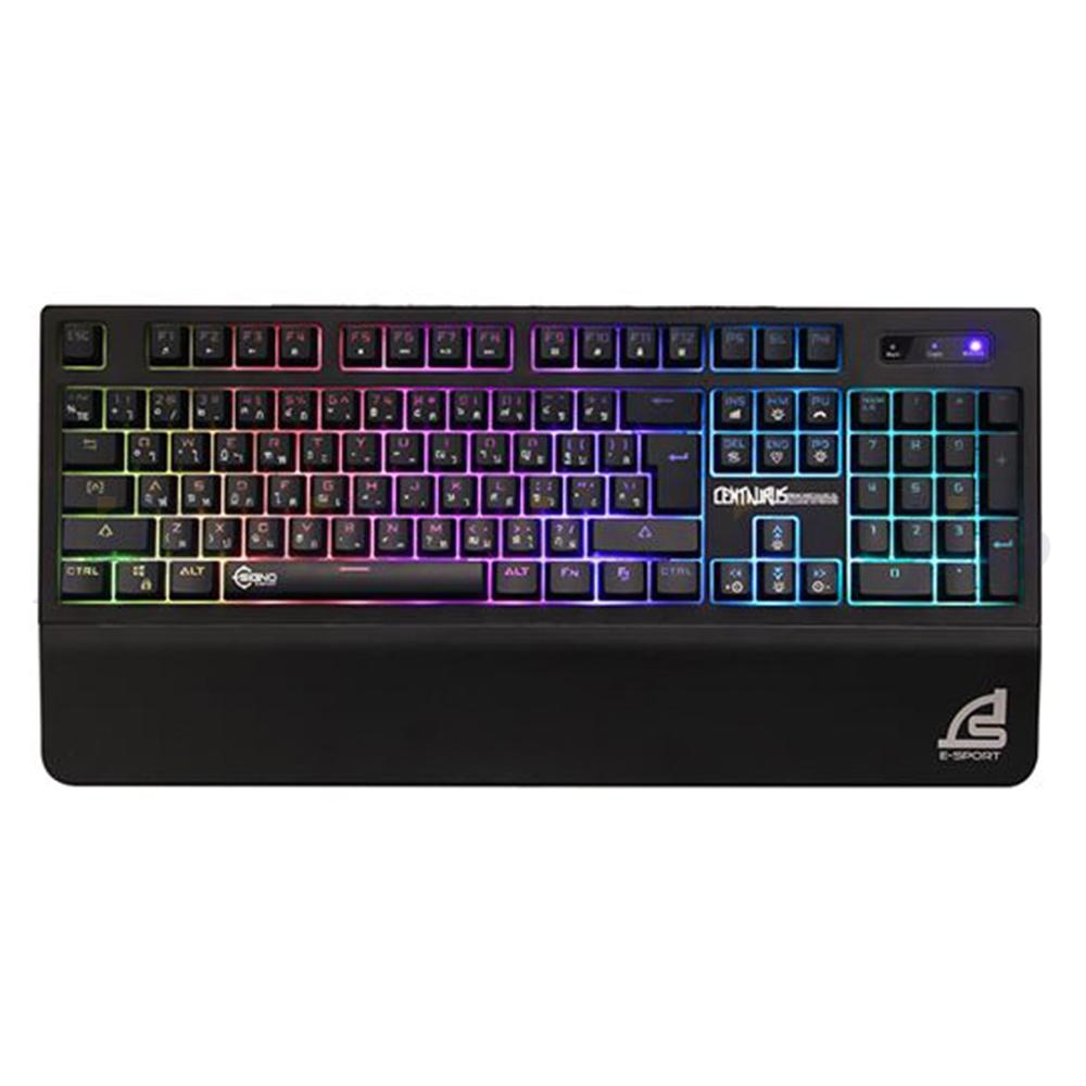 KEYBOARD (คีย์บอร์ด) SIGNO GAMING SEMI KB-730BK LED RGB