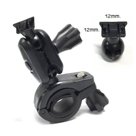 ขากล้องติดรถยนต์แบบยึดแกนกระจกมองหลังหัวสไลส์ล็อคขนาดหัว 12mm. x 12mm.