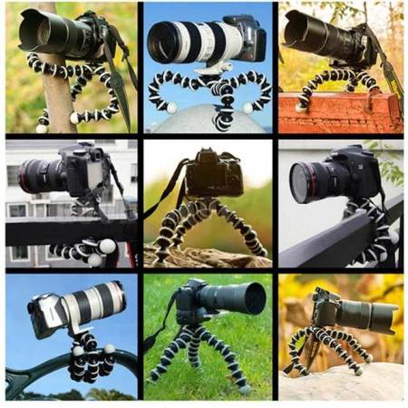 ขาตั้งกล้อง ขาตั้งมือถือ หนวดปลาหมึก Gorillapod Flexible Tripod Octopus tripod (Size M) (ซื้อ 1 แถม 2)