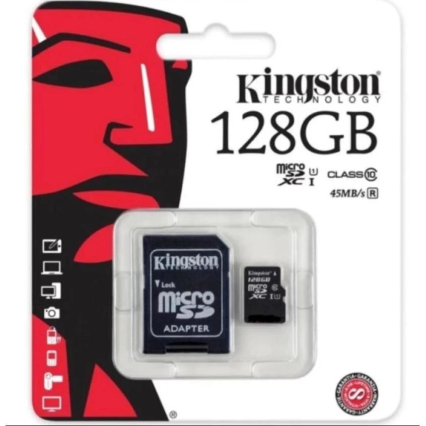 Kingston Kingston Memory Card Micro SD SDHC 128 GB Class 10 คิงส์ตัน เมมโมรี่การ์ด 128 GB Kingston Kingston Memory Card Micro SD SDHC 128 GB Class 10 คิงส์ตัน เมมโมรี่การ์ด 128 GB