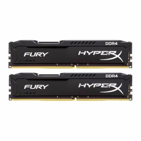 8GB ( 4GBx2 ) DDR4/2400 RAM PC (แรมพีซี) KINGSTON HyperX FURY BLACK ( HX424C15FBK2/8 )