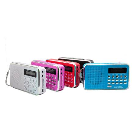 ลำโพงวิทยุ Mini speaker Mp3/USB/TF รุ่นT-205 (สีชมพู)