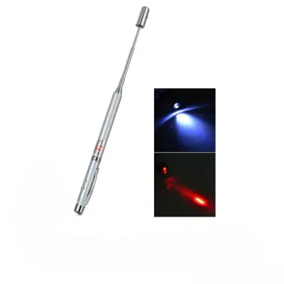 Laser pen pointer 4in1 เลเซอร์สีแดง ไฟแอลอีดีสีขาวเป็นปากกาด้วย