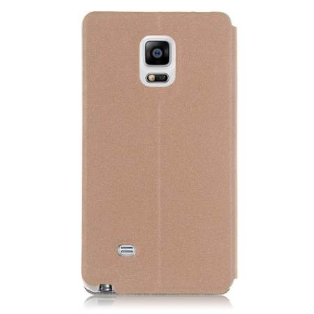 หนังดูเคสหน้าต่างสำหรับซัมซุงกาแล็คซี่หมายเหตุ 4/หมายเหตุ EDGE N915 Champaign