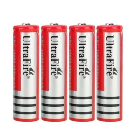 ถ่านชาร์จ Li-ion 18650 UltraFire 3.7V ความจุ 4800mAh (4ก้อน)  
