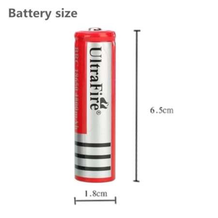ถ่านชาร์จ Li-ion 18650 UltraFire 3.7V ความจุ 4800mAh (4ก้อน)  