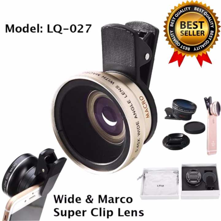 LIEQI LQ 027 Camera 0.45X Super Wide Angle Macro Lens 