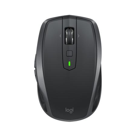 Logitech ลอจิเทค Wireless Mouse เม้าส์ไร้สาย 2 ระบบ Bluetooth และ Unifying รุ่น MX Anywhere 2S ใช้งานได้ทุกพื้นผิว - BLACK - รับประกัน 1 ปี