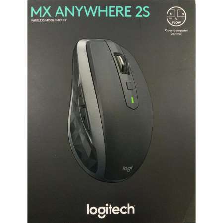 Logitech Wireless Mouse รุ่น MX Anywhere 2S New 2017ใช้งานได้ทุกพื้นผิว - BLACK (สีเทาดำ)