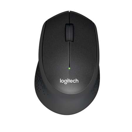 Logitech ลอจิเทค Wireless Mouse Silent Plus เม้าส์ไร้สาย M331- ปุ่มเงียบ Black สีดำ - รับประกัน 1 ปี